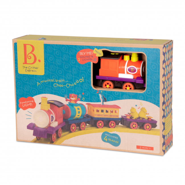 b toys train set